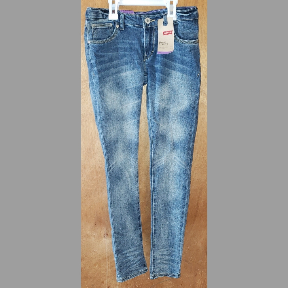 NWT Girls Levi's Denim Leggings Size: 14